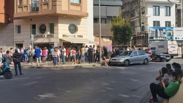 Una imagen de la heladería Inma esta mañana.