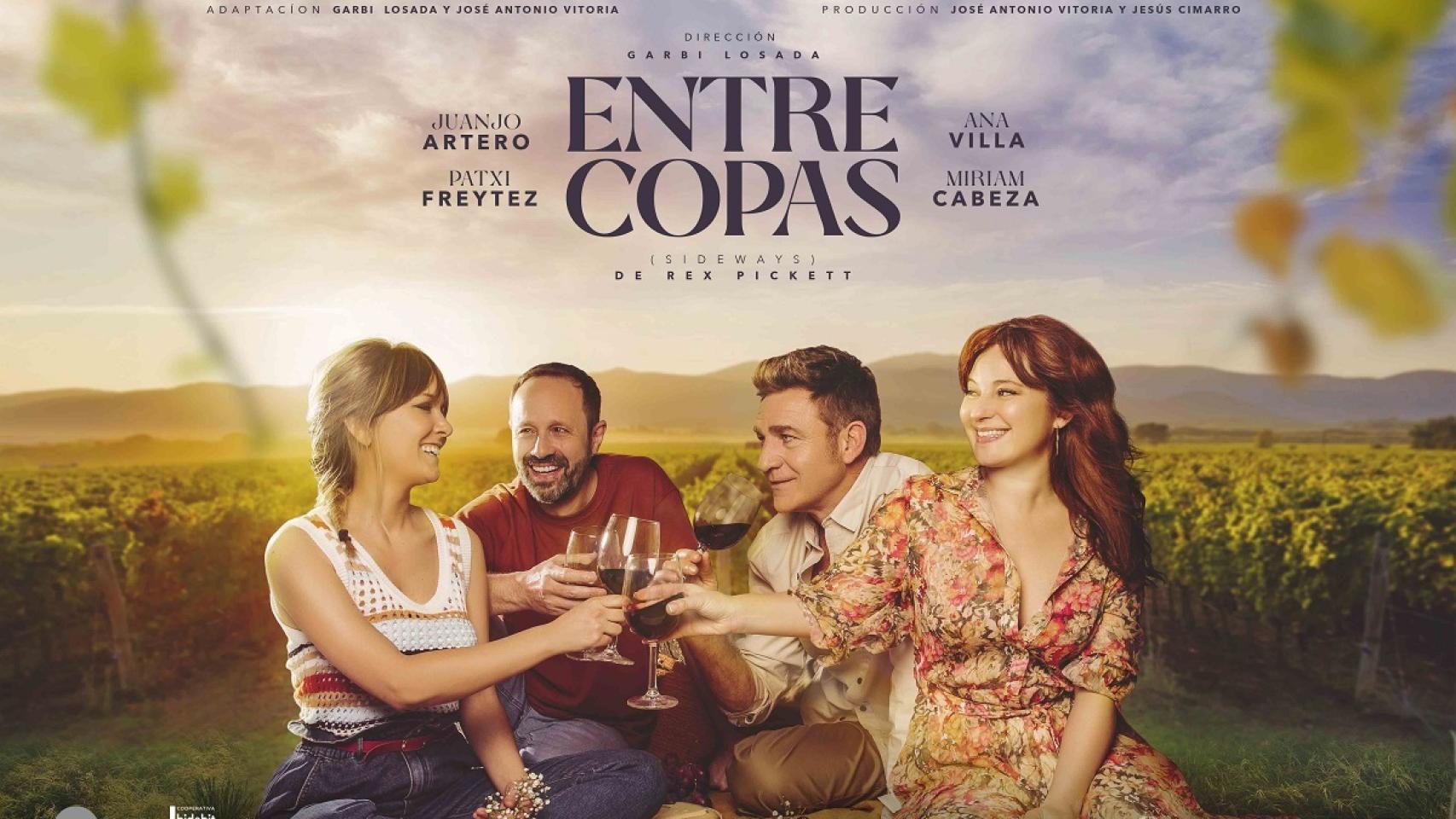La comedia 'Entre copas', dirigida por Garbi Losada, llega al Teatro Liceo de Salamanca