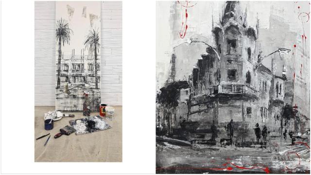 Obras de Óscar Cabana.