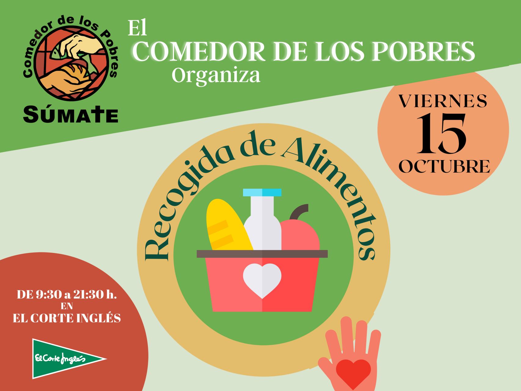 Recolecta de alimentos en El Corte Inglés