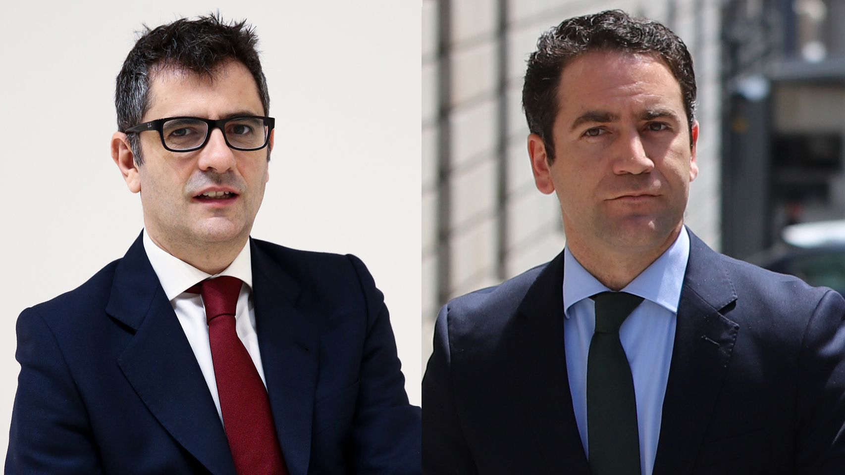 Félix Bolaños, ministro de la Presidencia; y Teodoro García Egea, secretario general del PP.