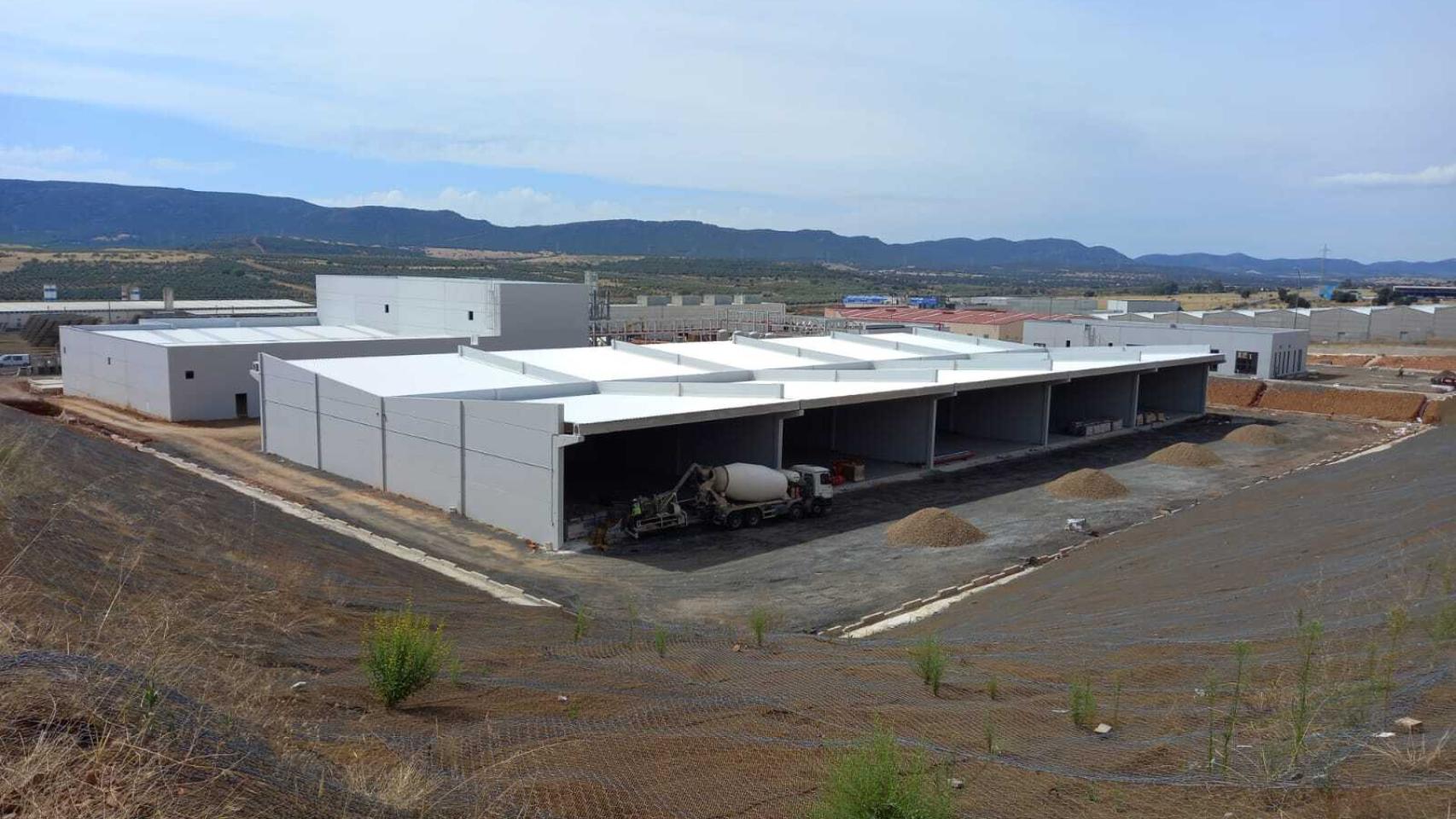 Planta revalorización neumáticos en construcción de Nexolub.