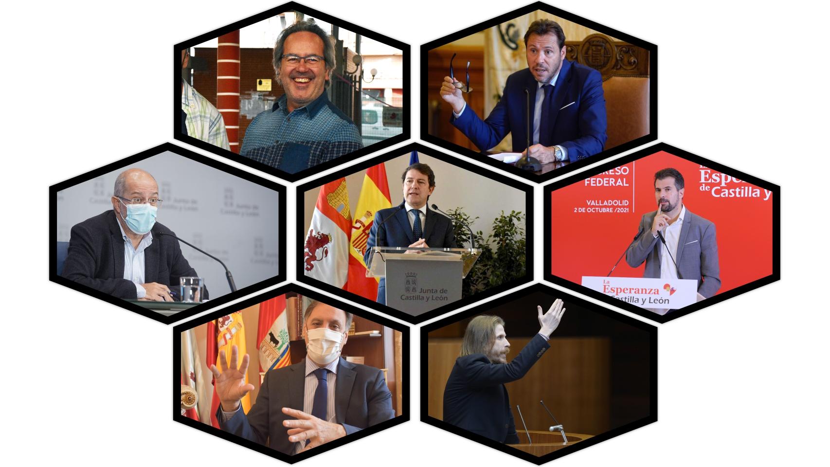 Mañueco, Igea, Tudanca, Fernández, Guarido, Puente y Carbayo; a examen