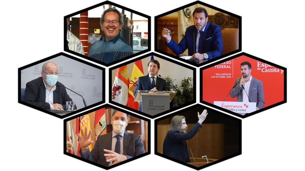 Mañueco, Igea, Tudanca, Fernández, Guarido, Puente y Carbayo; a examen