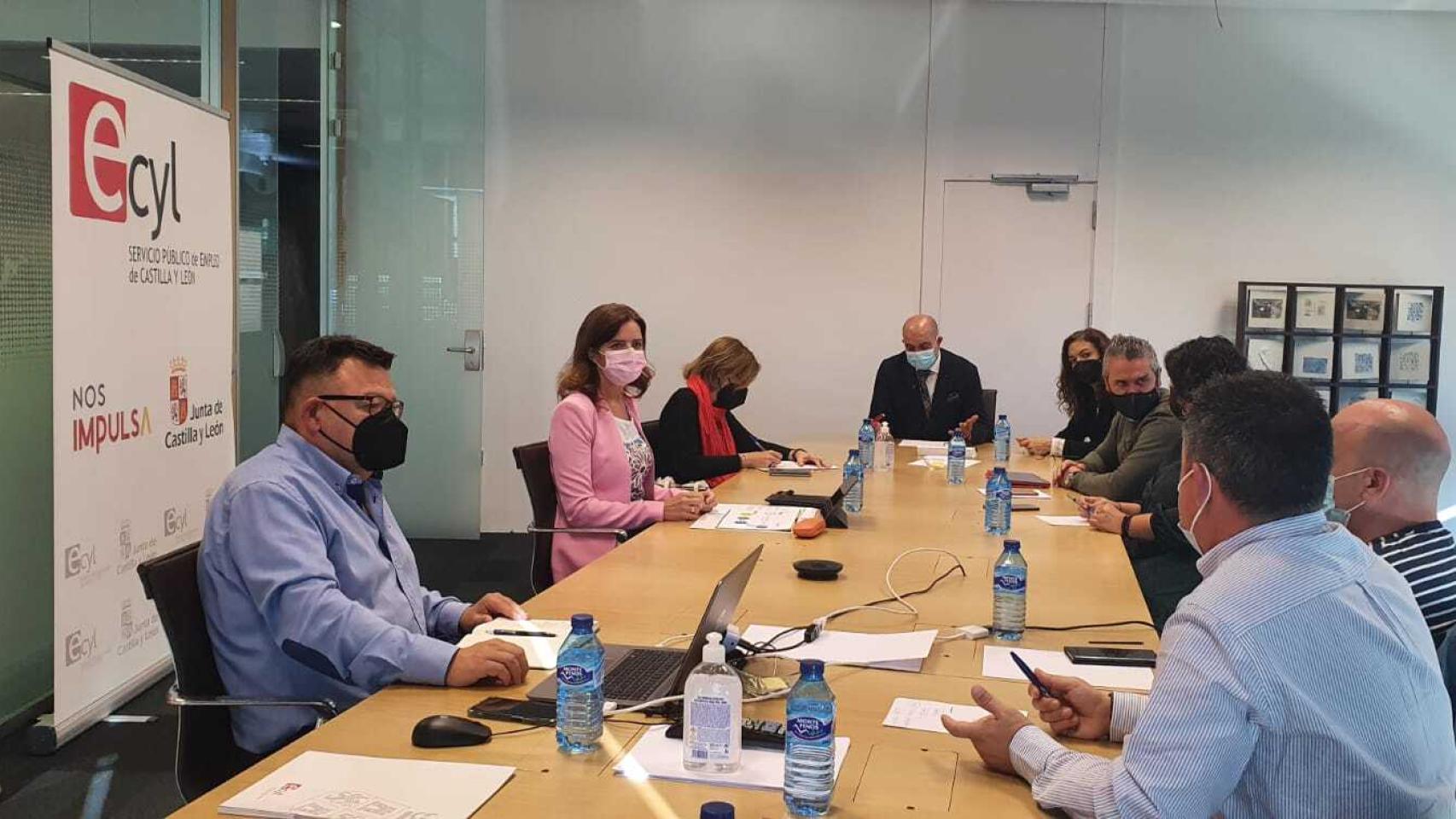 Imagen de la reunión mantenida esta mañana