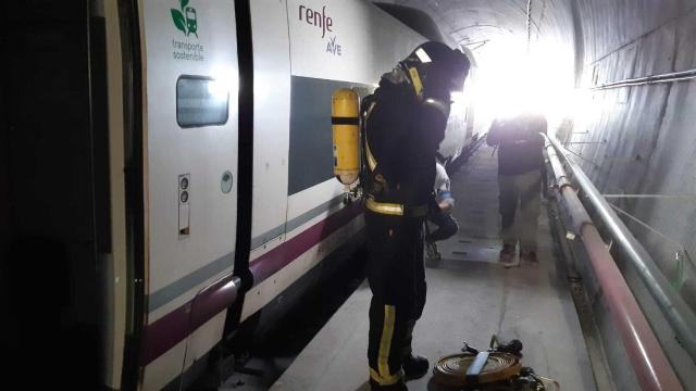 Simulacro de emergencia AVE Pedralba de la Pradería