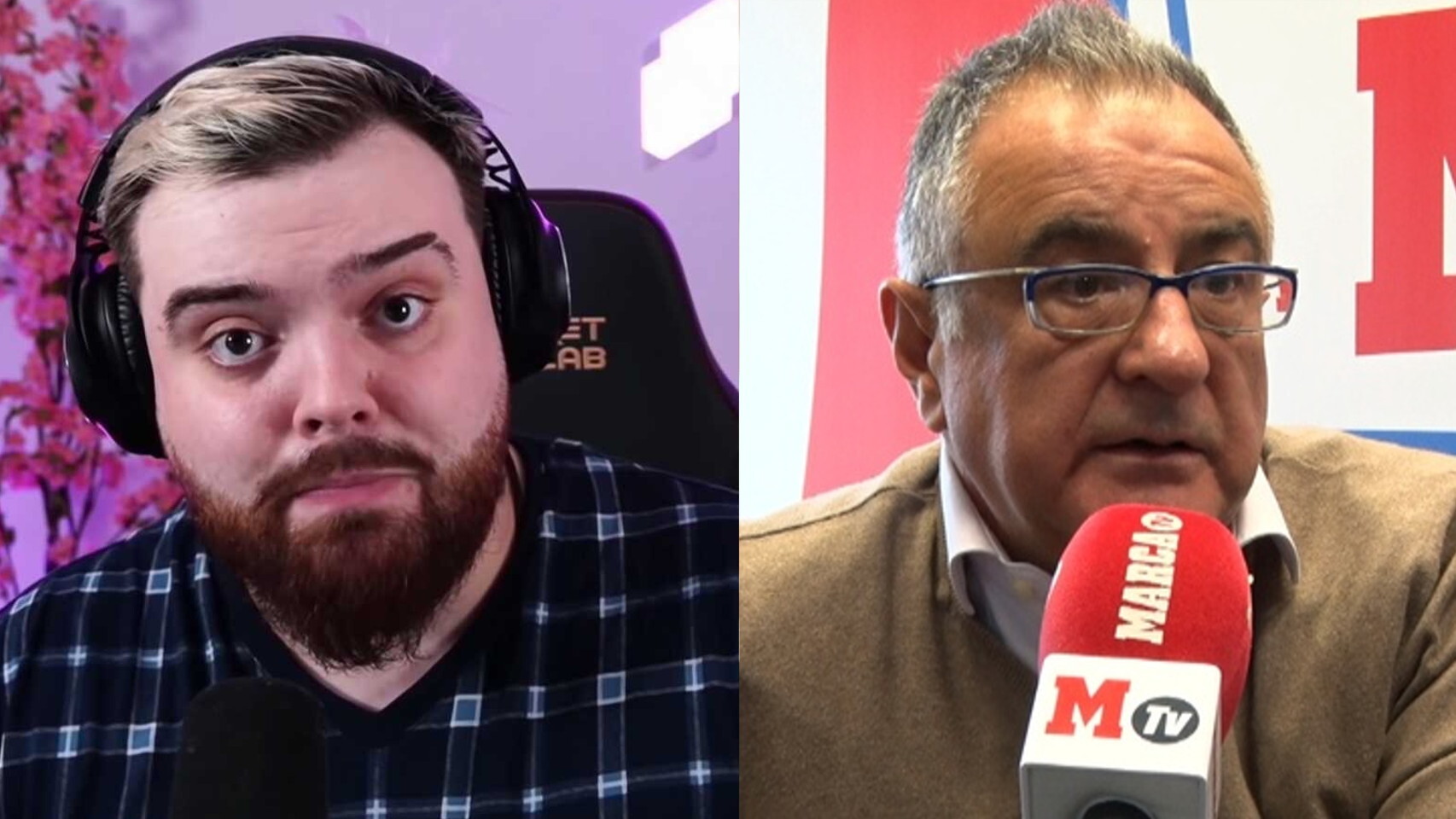 Ibai y Roberto Gómez en un fotomontaje.