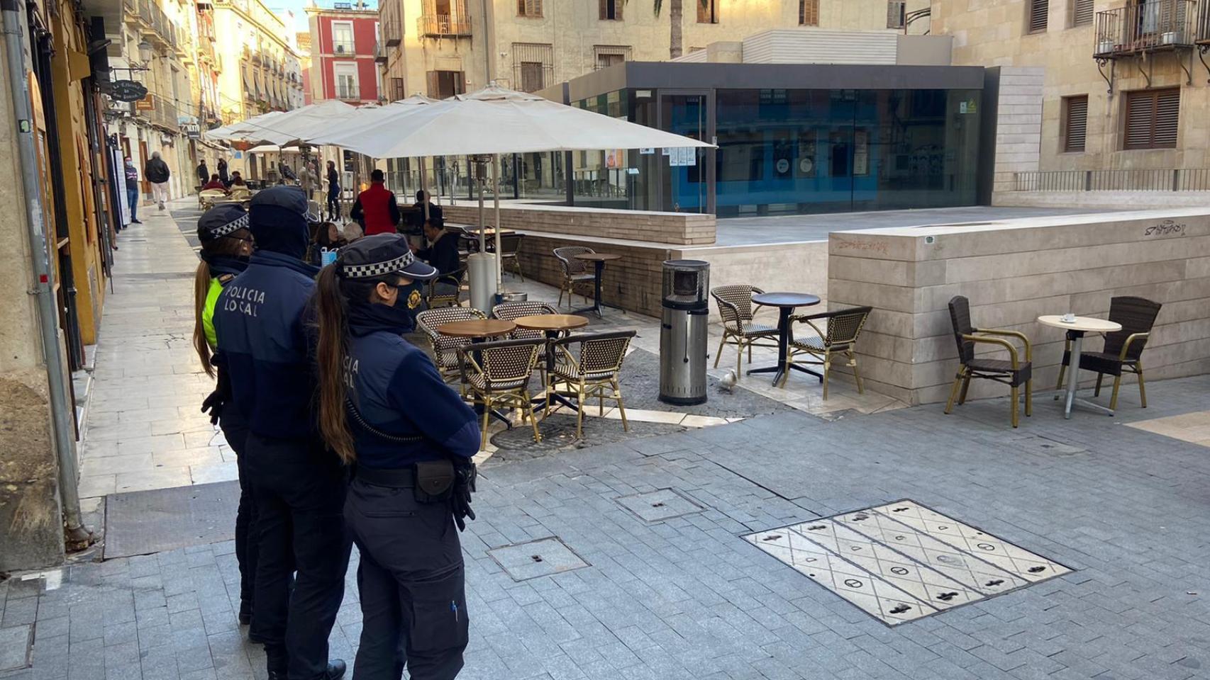 Zona de El Barrio en el casco histórico de Alicante, que ya es peatonal.