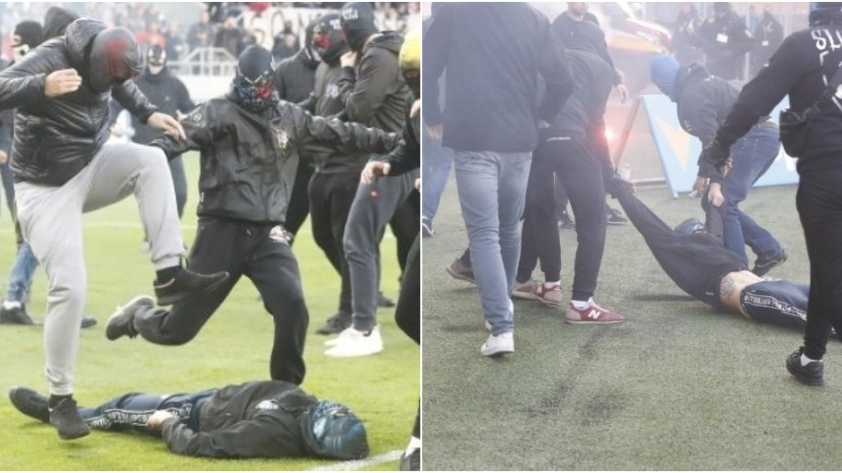Brutal pelea entre ultras que ha creado conmoción en Eslovaquia