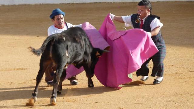Espectáculo del 'bombero torero'.