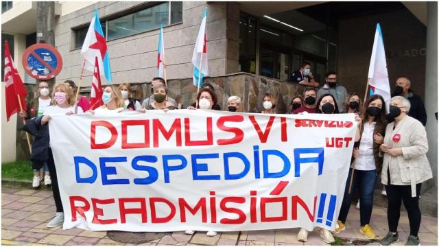 Concentración frente al juzgado de Ferrol.