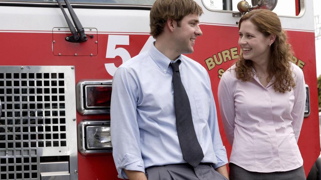 Jim y Pam en 'The Office'.