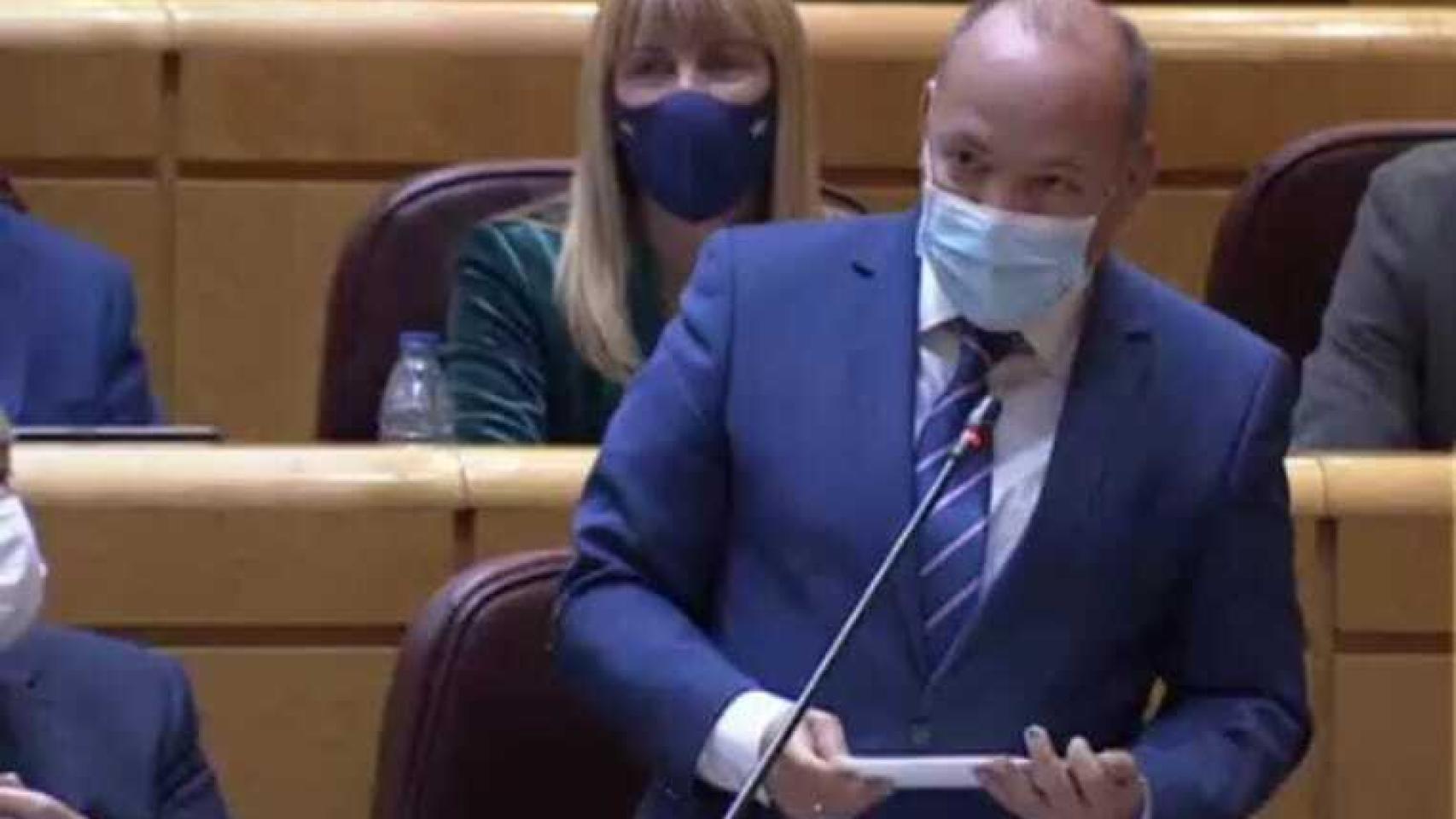 José María Barrios, durante una intervención en el Senado
