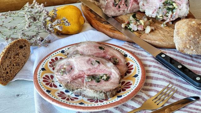 Carne mechá al estilo andaluz, una especie de fiambre casero