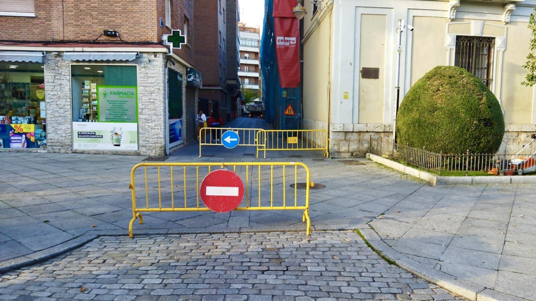 Corte de tráfico en Valladolid