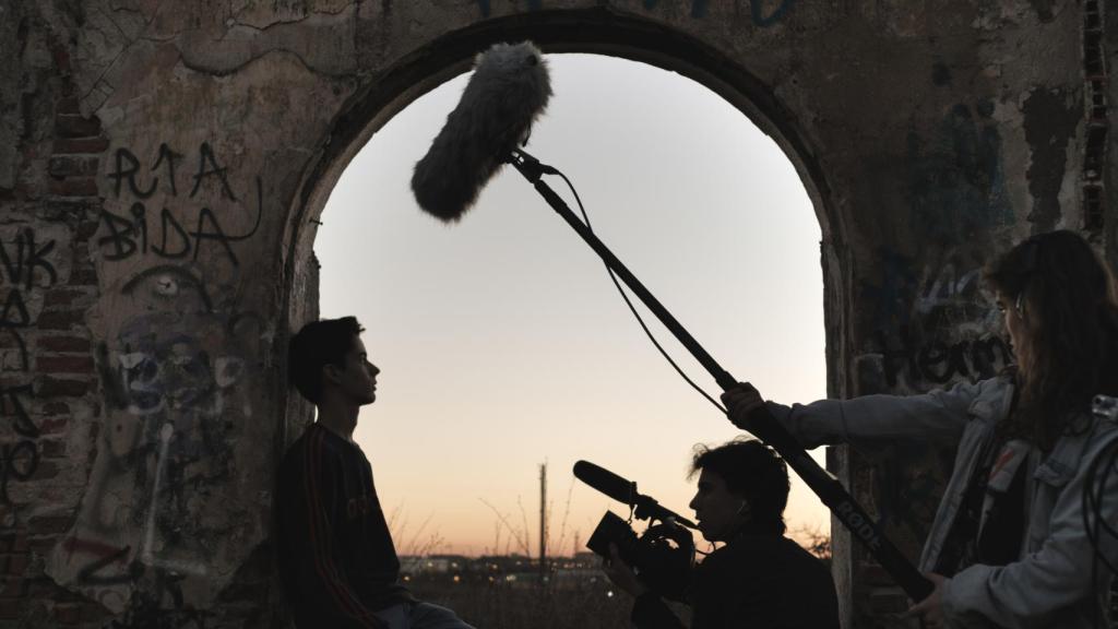 Rodaje de 'Quién lo impide'.