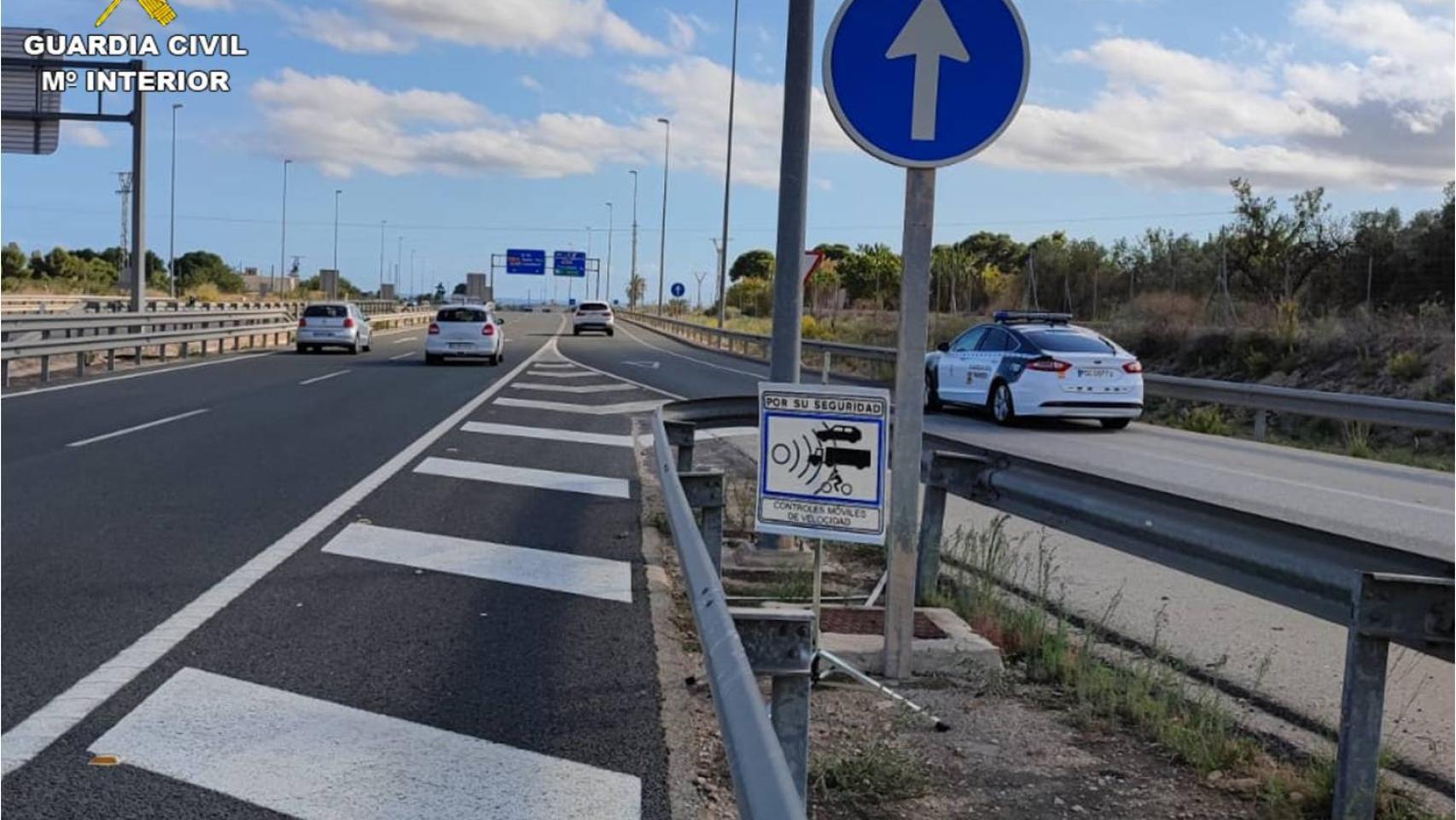 Radar de la Guardia Civil de Tráfico