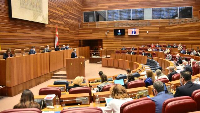 Celebración del Pleno de las Cortes