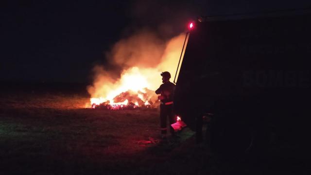 Incendio en Villalba de los Alcores