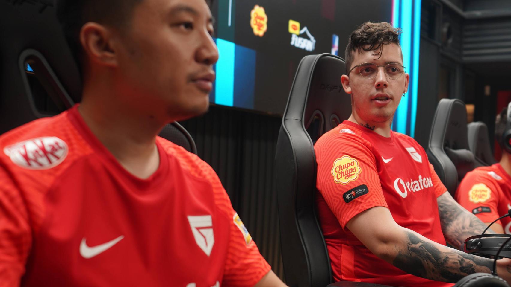 Kasing y Attila, dos de los profesionales de Vodafone Giants Málaga.