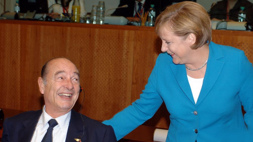 Jacques Chirac joined Angela Merkel.