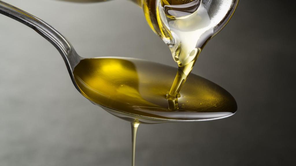 Una cucharada de aceite de oliva virgen extra.