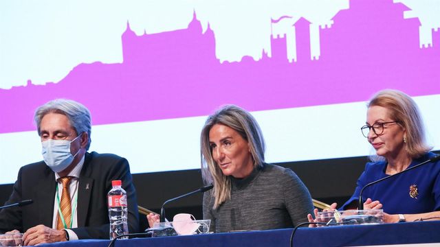 La alcaldesa de Toledo, Milagros Tolón, en el centro de la imagen.