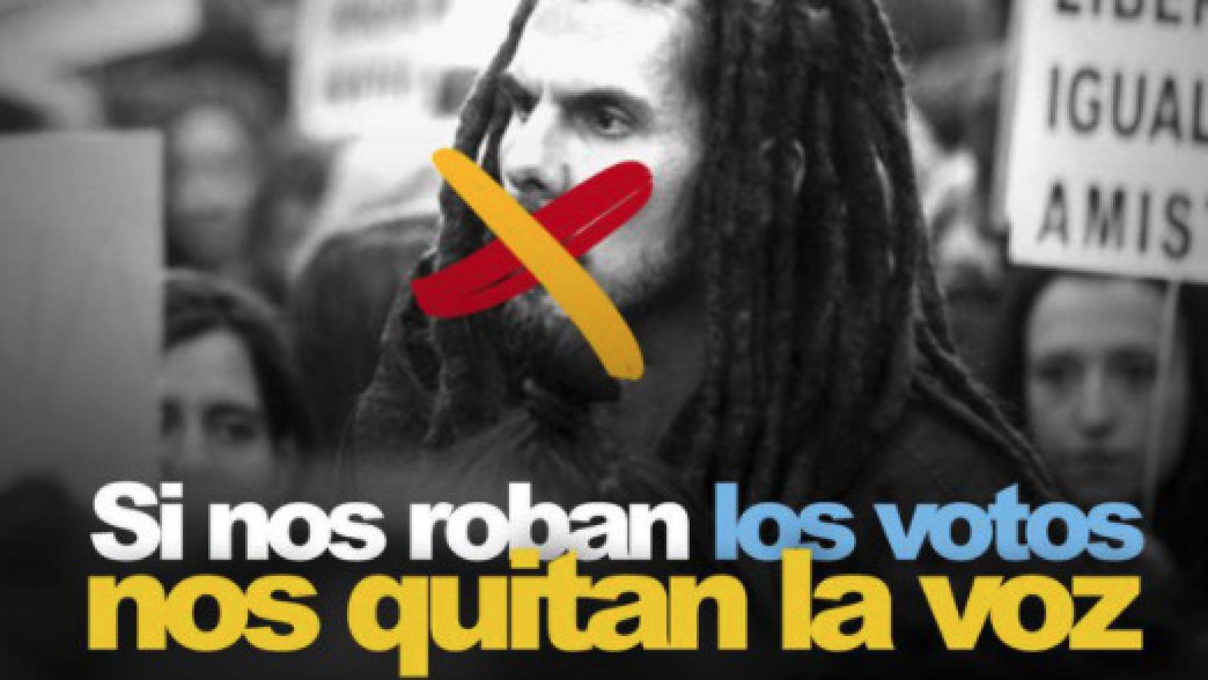 Imagen tuiteada por el fundador de Podemos Juan Carlos Monedero.