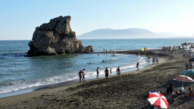 La playa del Peñón del Cuervo en una foto de archivo.