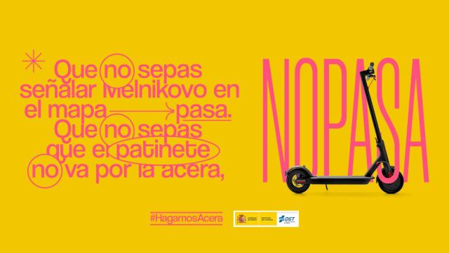 Uno de los mensajes incluidos en la campaña de la DGT.