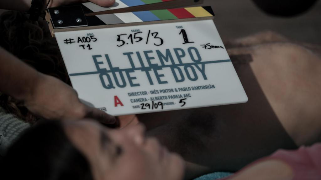 Imagen del rodaje de 'El tiempo que te doy'.
