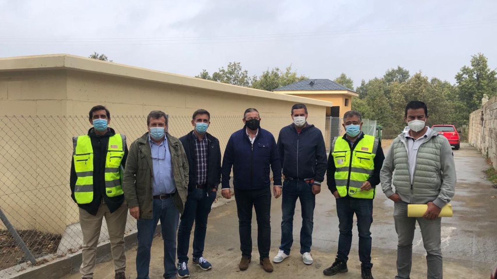 Visita de Javier Faúndez a las obras