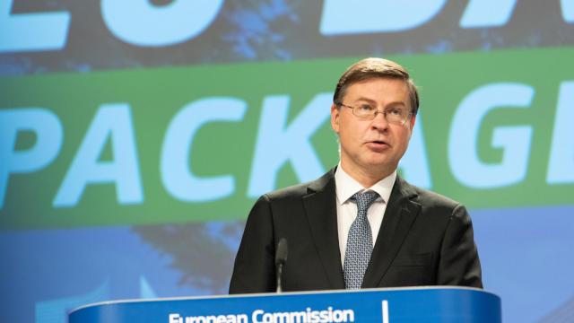 El vicepresidente económico de la Comisión Europea, Valdis Dombrovskis