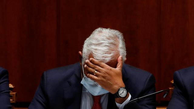 António Costa durante el debate de los Presupuestos en el Parlamento portugués.