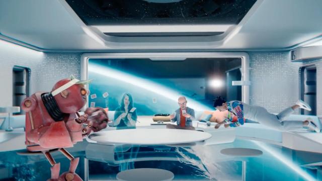 Representación del metaverso de Facebook