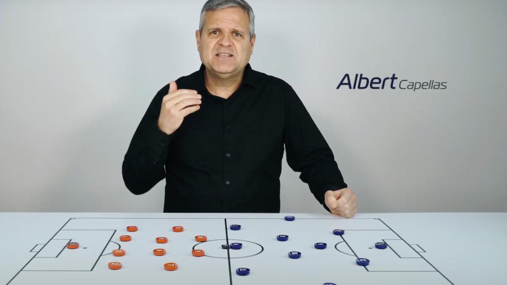 Albert Capellas en uno de sus vídeos de YouTube