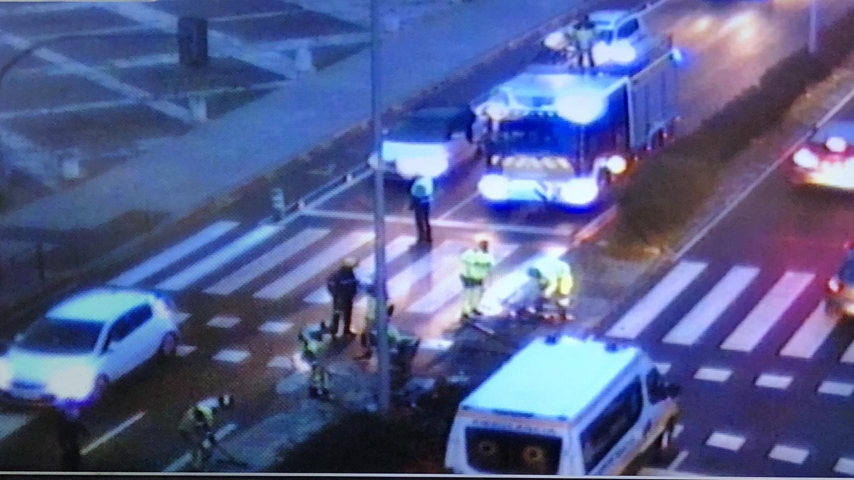 Imagen del accidente en la Avenida Salamanca
