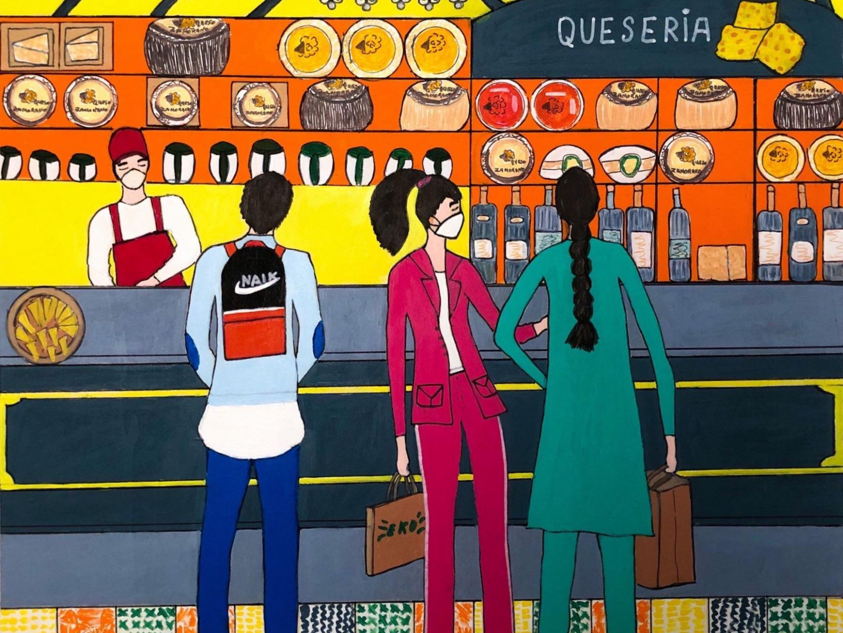 Pintura de la exposición 'Iridiscencias'