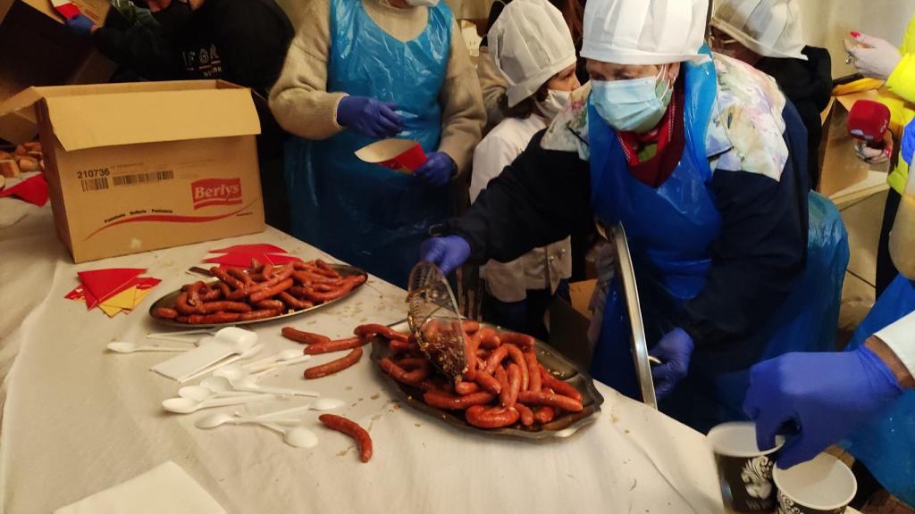 Degustación de la salchicha en Zaratán un año previo