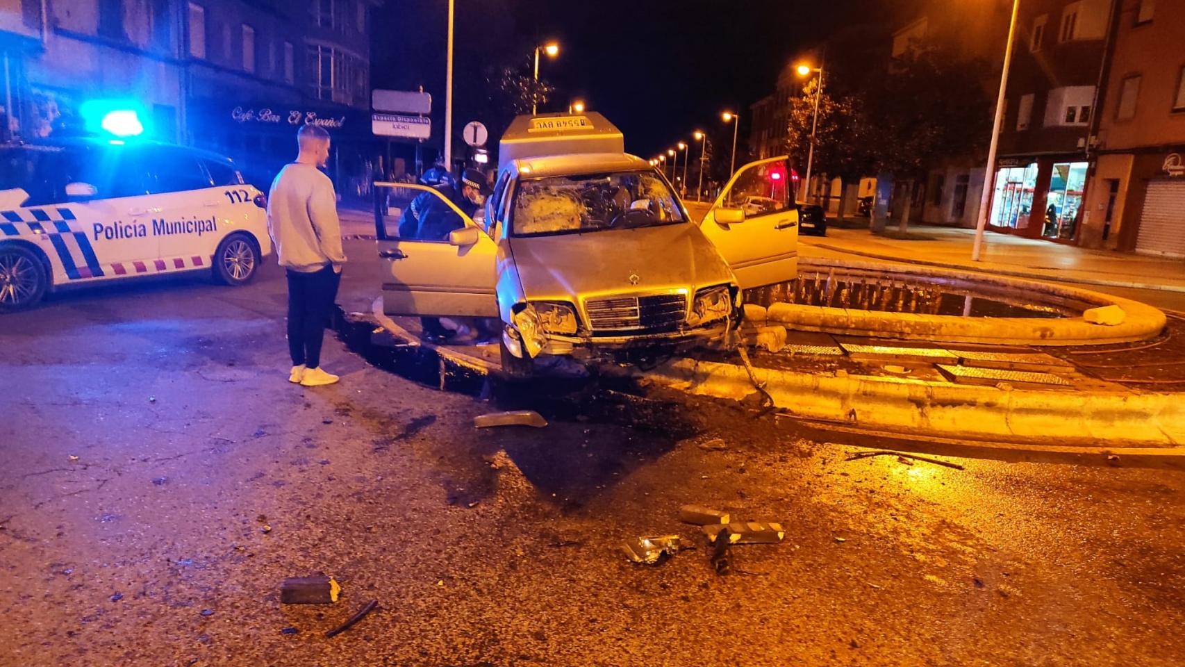 Accidente en la Glorieta de Cuatrovientos