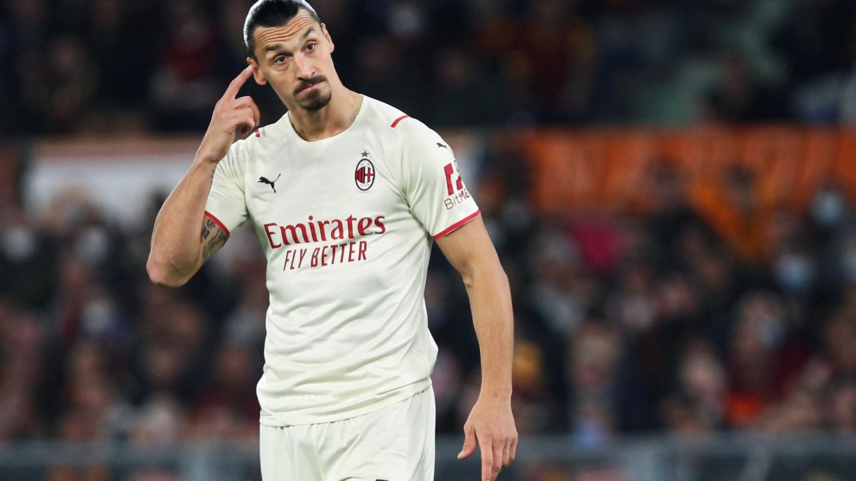 Zlatan Ibrahimovic, con el AC Milan