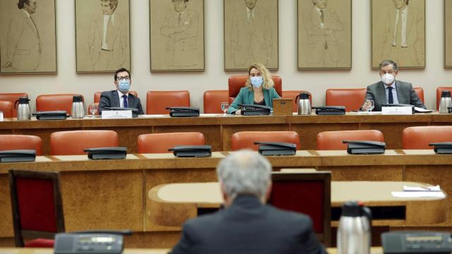 El candidato Juan Ramón Sáez Valcárcel comparece en la Comisión Consultiva de Nombramientos del Congreso.
