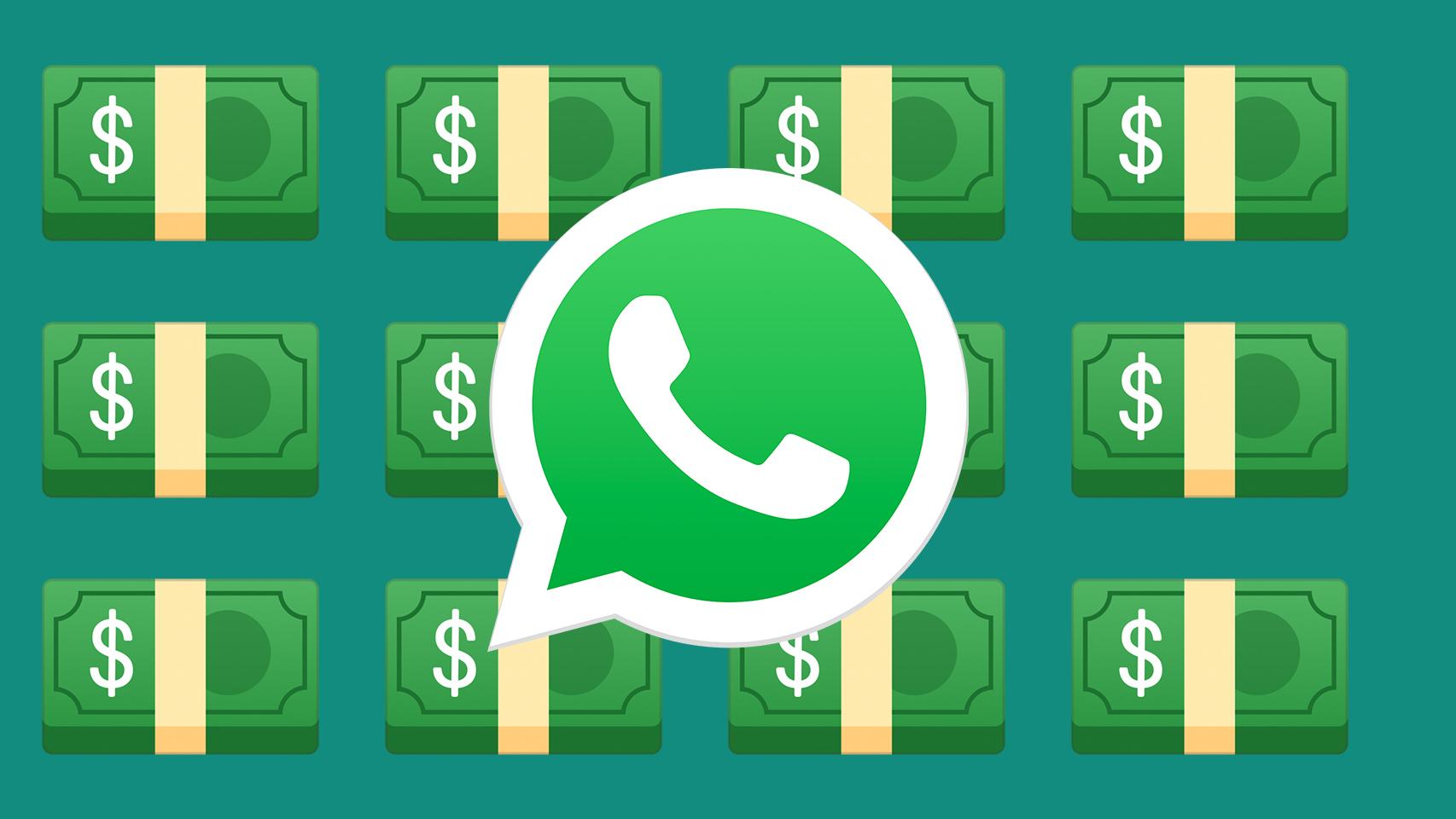 WhatsApp y billetes.