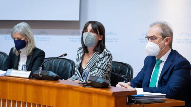 La conselleira de Emprego e Igualdade, María Jesús Lorenzana, presenta en el Parlamento los presupuestos de su departamento para 2022.