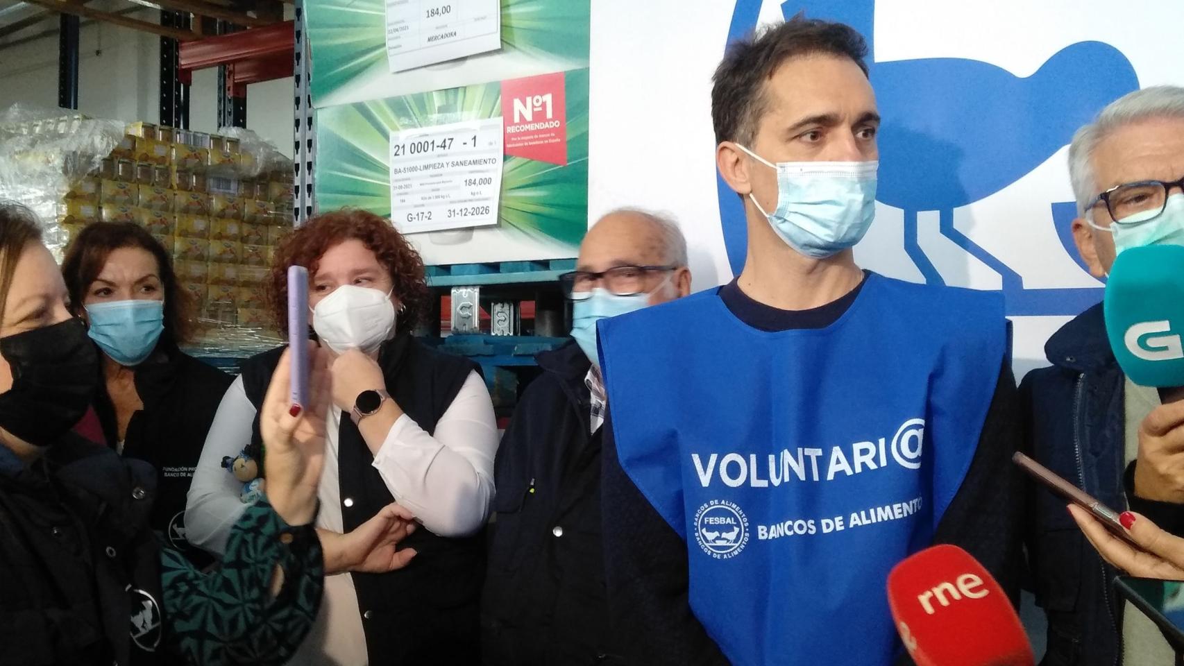 Pedro Alonso en la presentación de la Gran Recogida 2021.