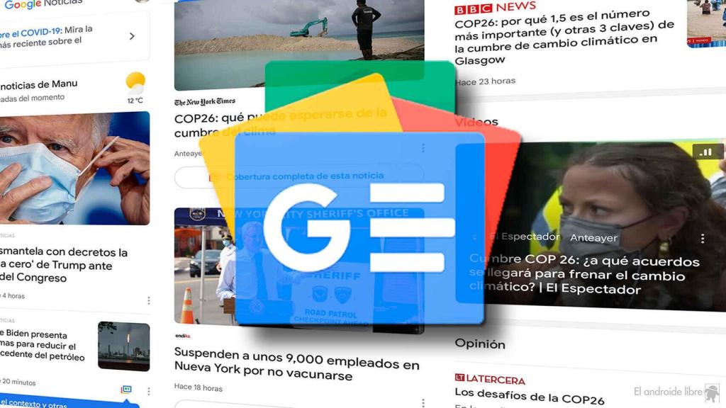 Logo del servicio Google News.