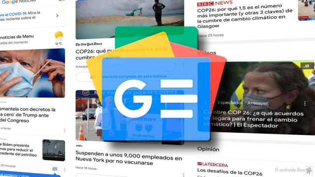 Logo del servicio Google News.