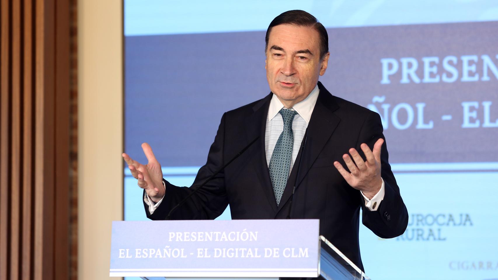 Pedro J. Ramírez, presidente ejecutivo y director de EL ESPAÑOL, este miércoles en Toledo.