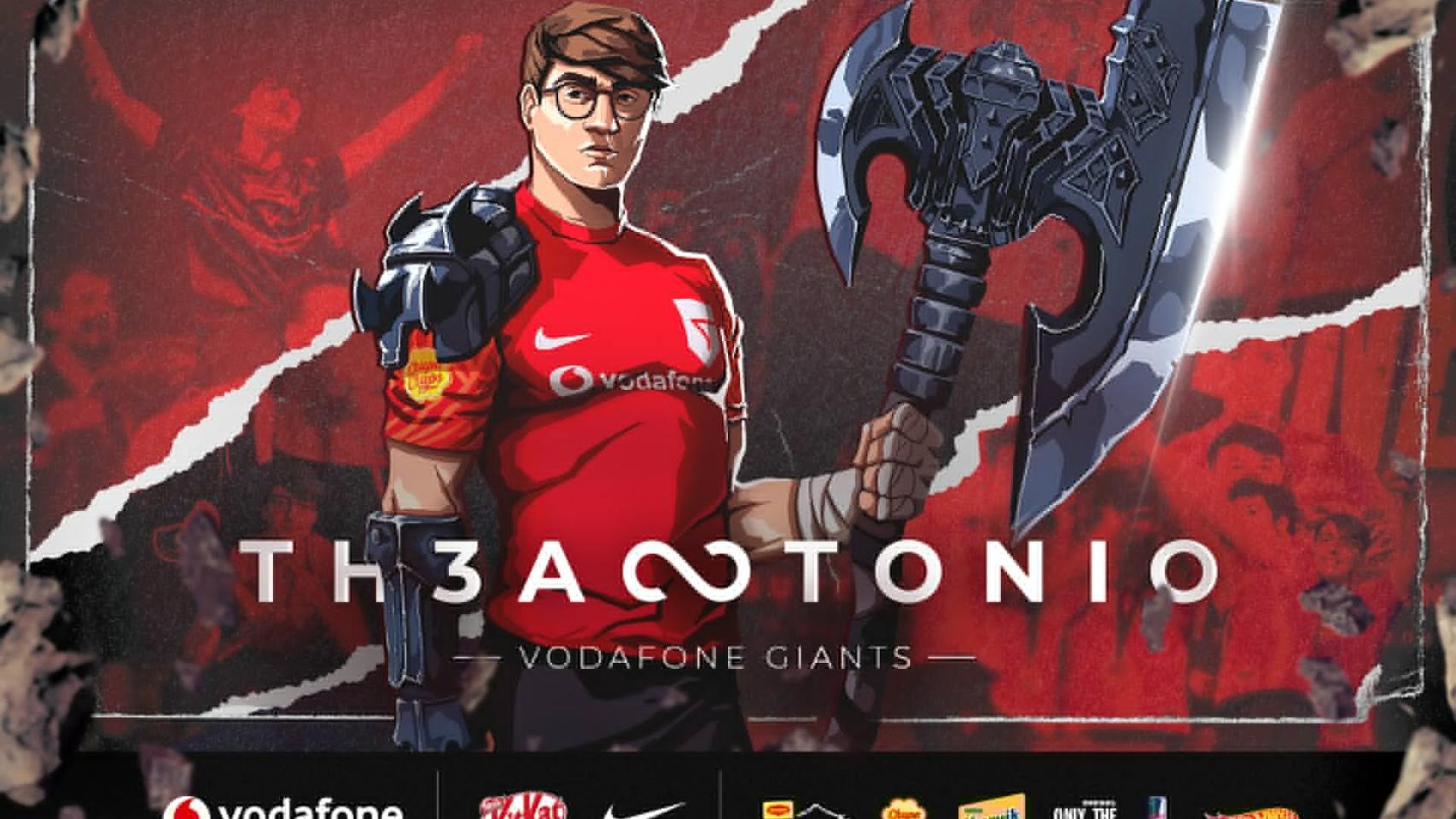 Th3Antonio renueva su vínculo con Vodafone Giants Málaga.