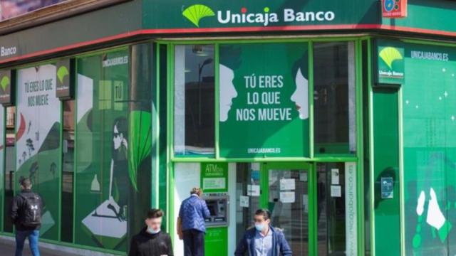 Una oficina de Unicaja Banco.